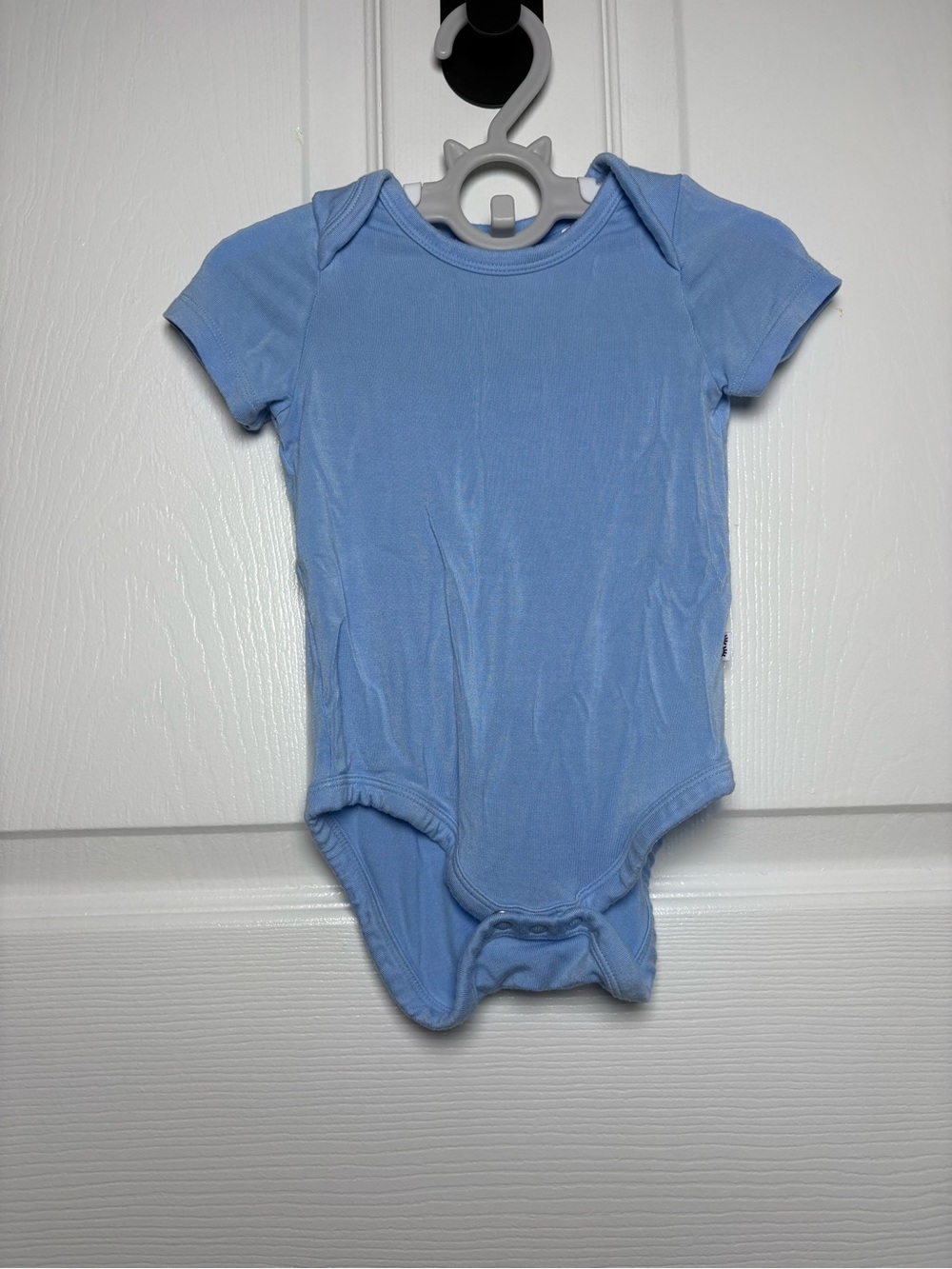 Little Sleepies Blue Breeze Bamboo Bodysuit 3-6M VGUC Solid Blue
